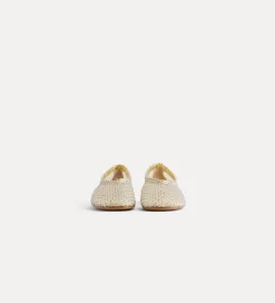 forte_forte Chaussures^ballerines en résille et strass stone