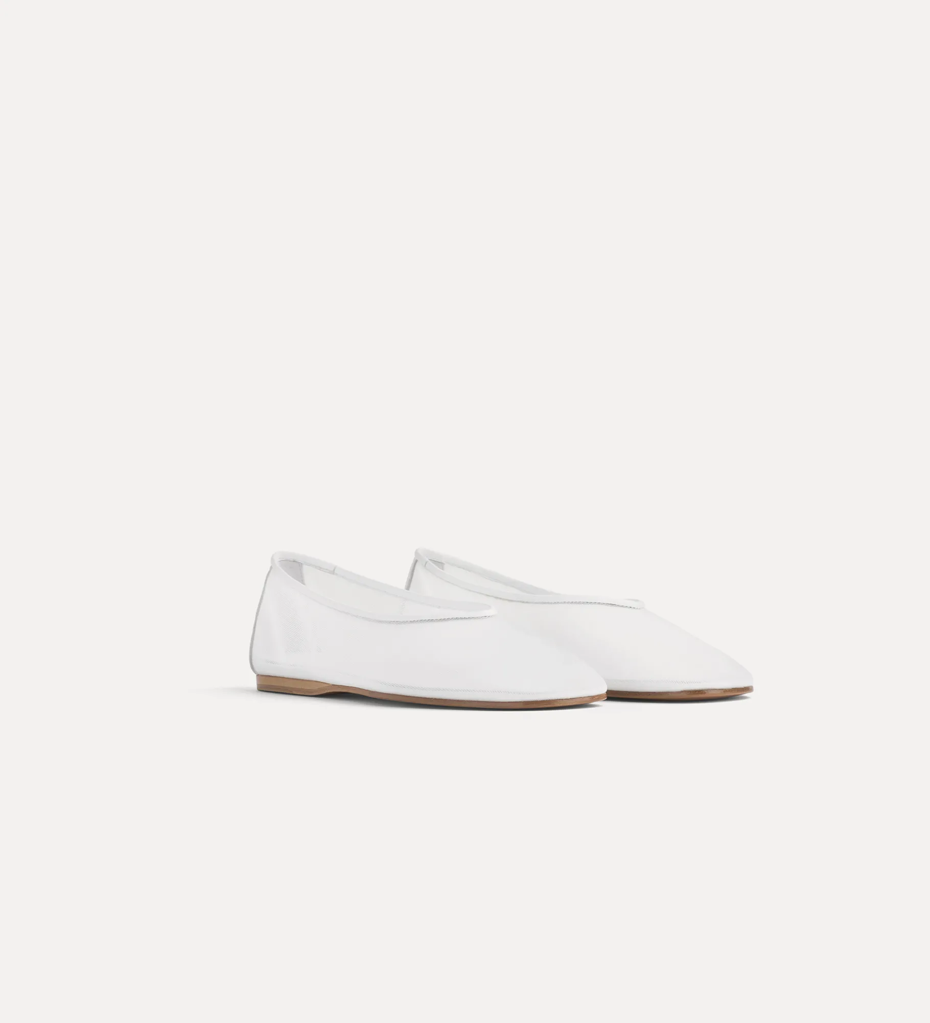 forte_forte Chaussures^ballerines en tulle bianco