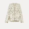 forte_forte Manteaux^bomber en cuir pour femme avec broderie “poetic orchid” orchidea