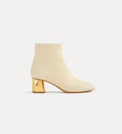 forte_forte Chaussures^bottines avec talon or ivory