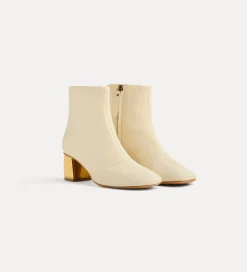 forte_forte Chaussures^bottines avec talon or ivory