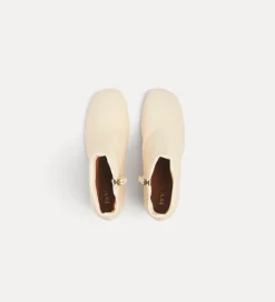 forte_forte Chaussures^bottines avec talon or ivory