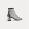forte_forte Chaussures^bottines chics en résille de strass nero