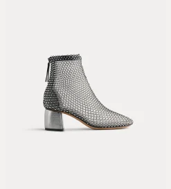 forte_forte Chaussures^bottines chics en résille de strass nero