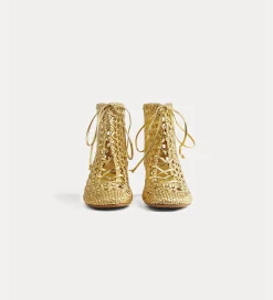 forte_forte Chaussures^bottines chics tressées à la main warm gold