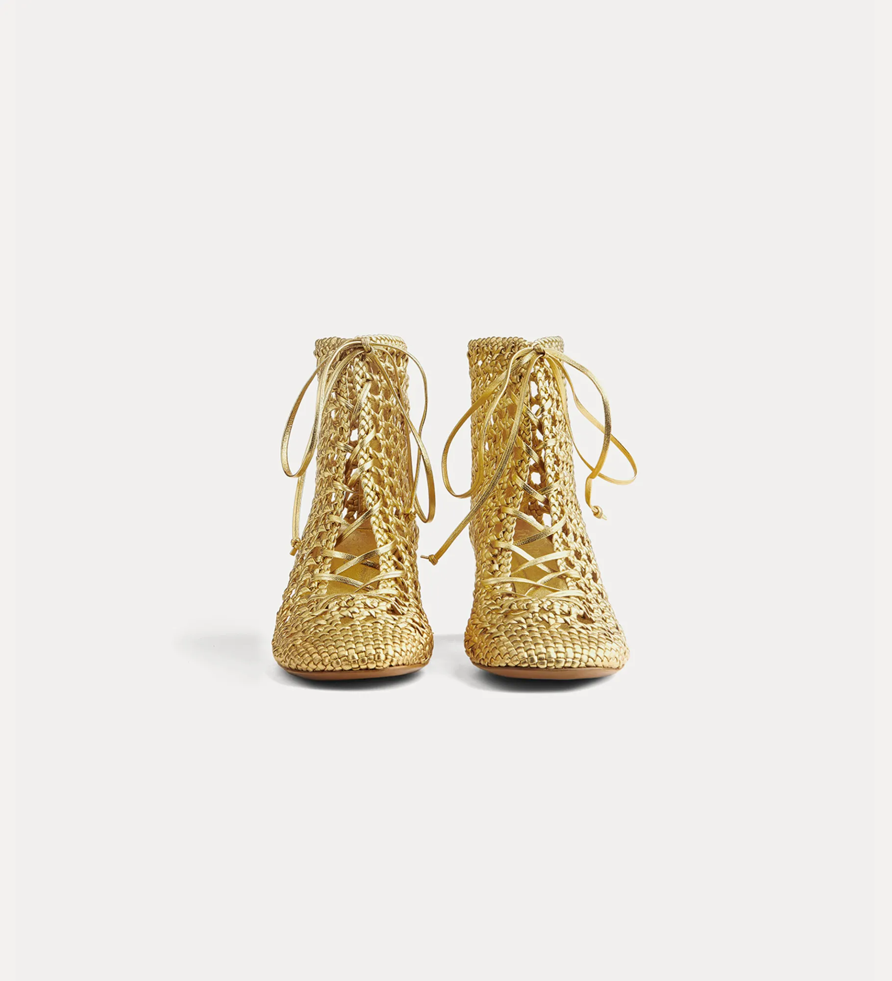 forte_forte Chaussures^bottines chics tressées à la main warm gold