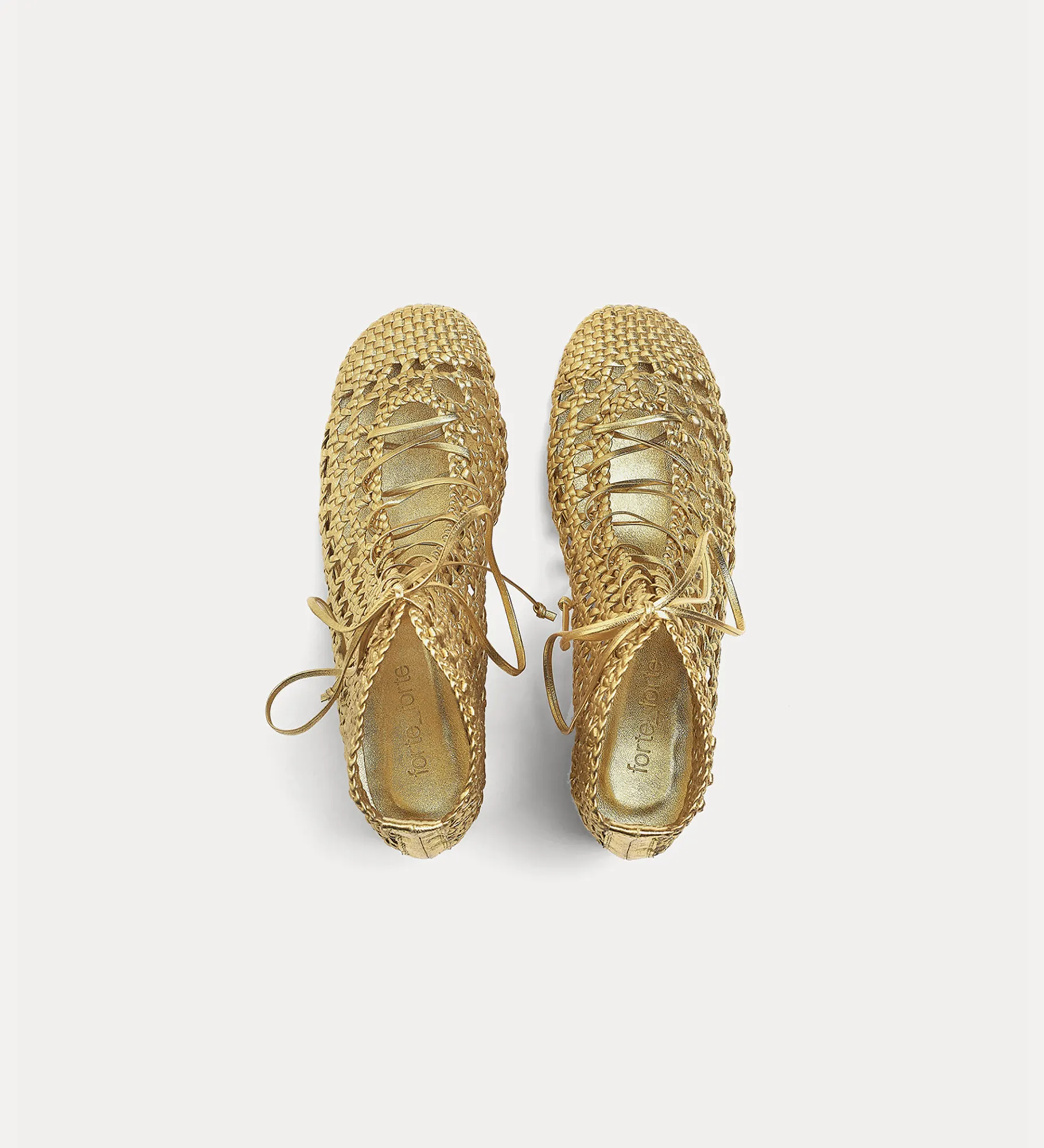forte_forte Chaussures^bottines chics tressées à la main warm gold