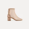 forte_forte Chaussures^bottines en résille et strass couleur poudre cipria