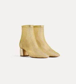 forte_forte Chaussures^bottines en résille et strass reflex