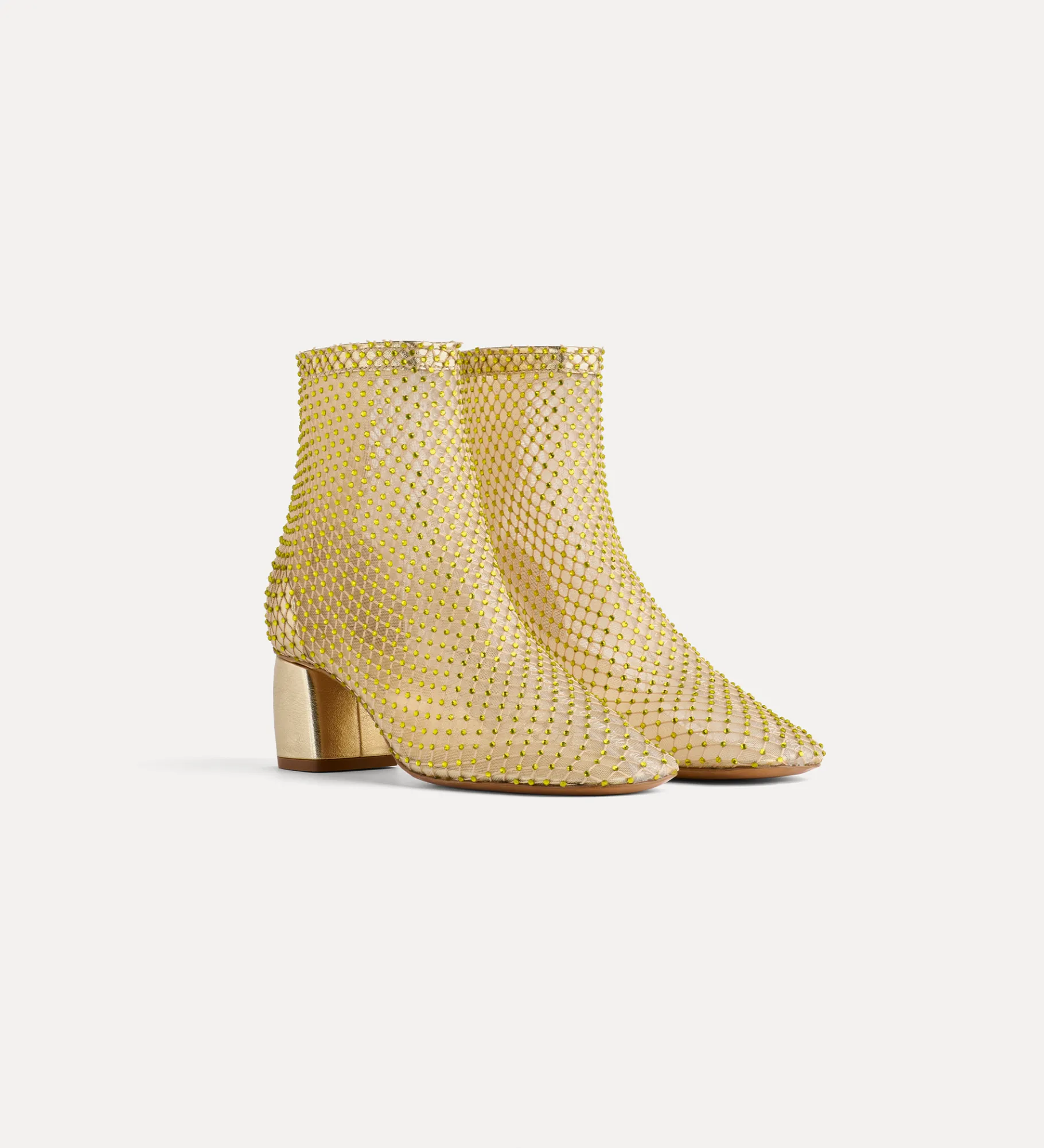forte_forte Chaussures^bottines en résille et strass reflex