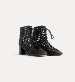 forte_forte Chaussures^bottines tressées nero