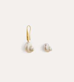 forte_forte Bijoux^boucles d'oreille coquillage oro