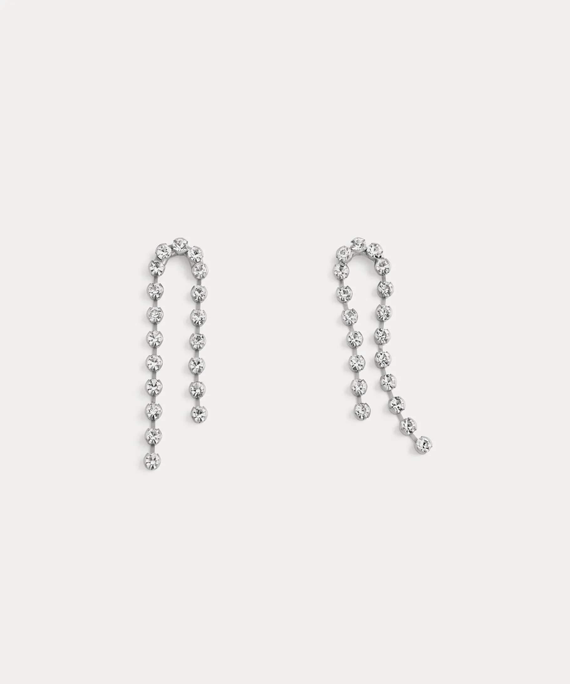forte_forte Bijoux^boucles d'oreille en goutte avec cristaux crystal