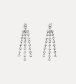 forte_forte Bijoux^boucles d'oreille en goutte avec cristaux crystal