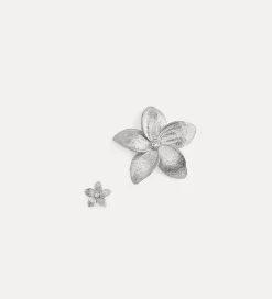 forte_forte Bijoux^boucles d'oreille fleurs argent argento