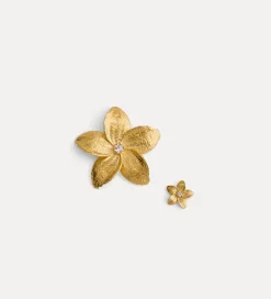 forte_forte Bijoux^boucles d'oreille fleurs oro