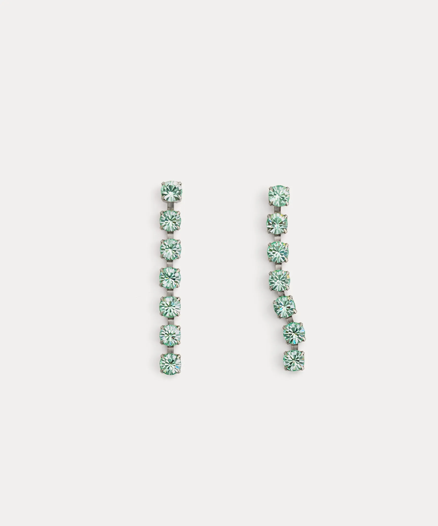 forte_forte Bijoux^boucles d'oreille pendantes avec cristaux ice lime