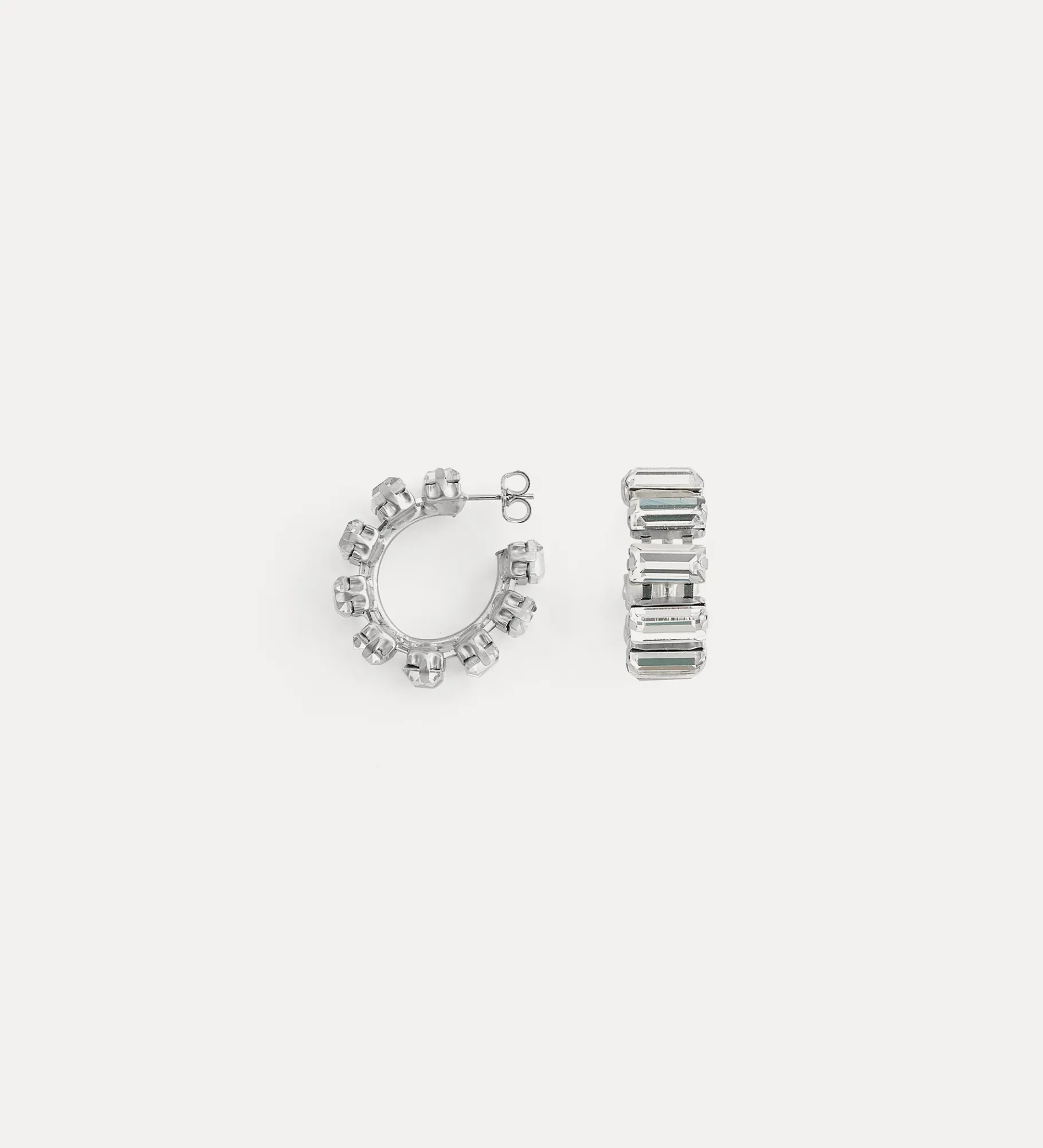 forte_forte Bijoux^boucles d'oreilles créoles avec cristaux crystal