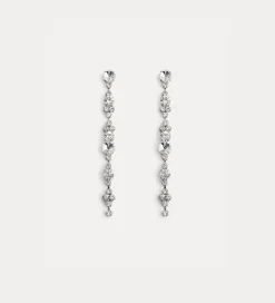 forte_forte Bijoux^boucles d'oreilles pendantes ornées de strass crystal