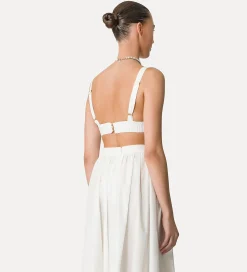 forte_forte Tenue De Plage Et Lingerie^brassière en coton bianco