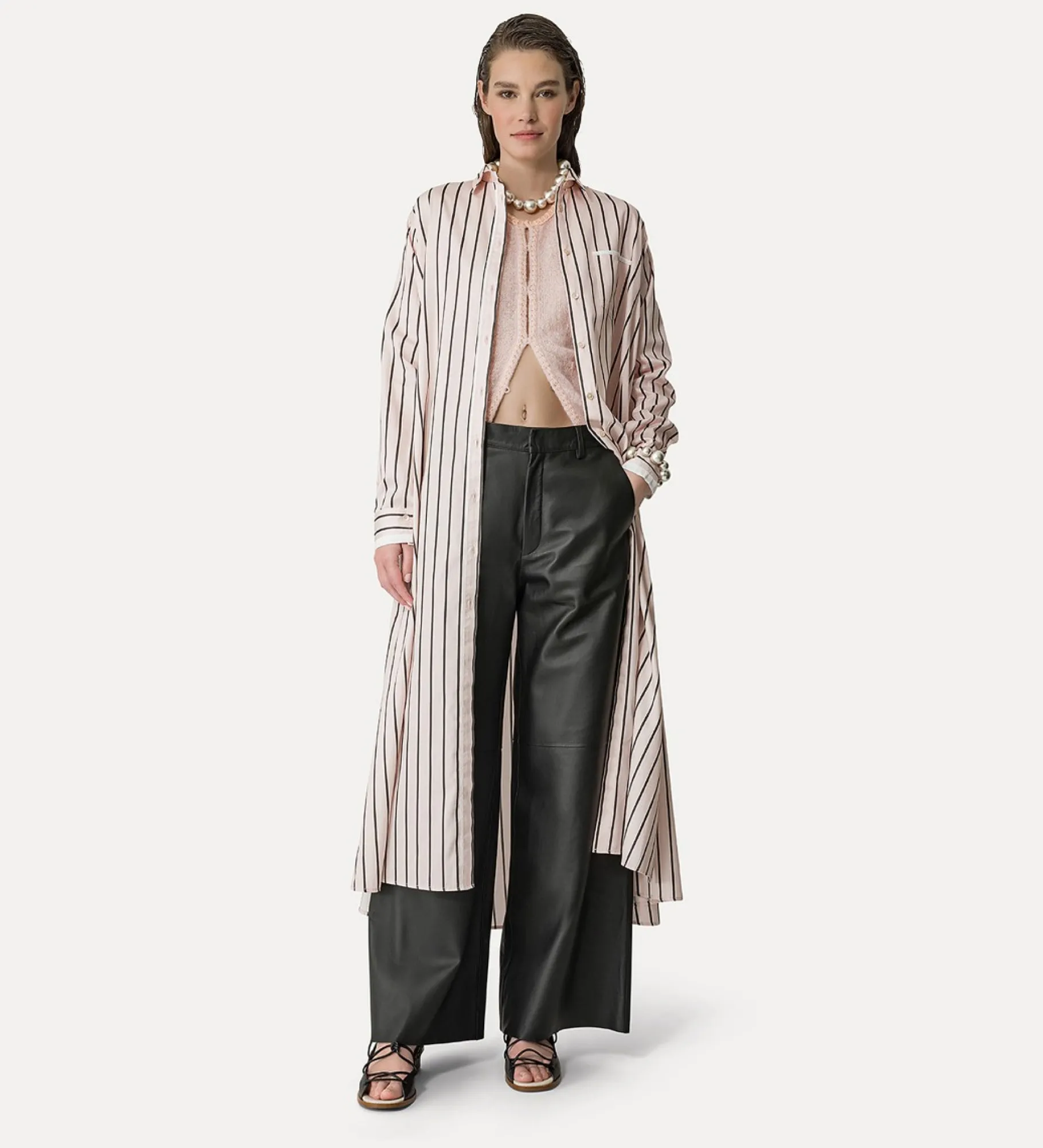 forte_forte Tricots^cardigan en alpaga oyster