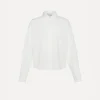 forte_forte Chemises^chemise à coupe boxy bianco