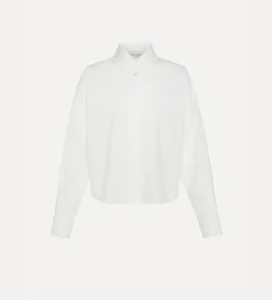 forte_forte Chemises^chemise à coupe boxy bianco