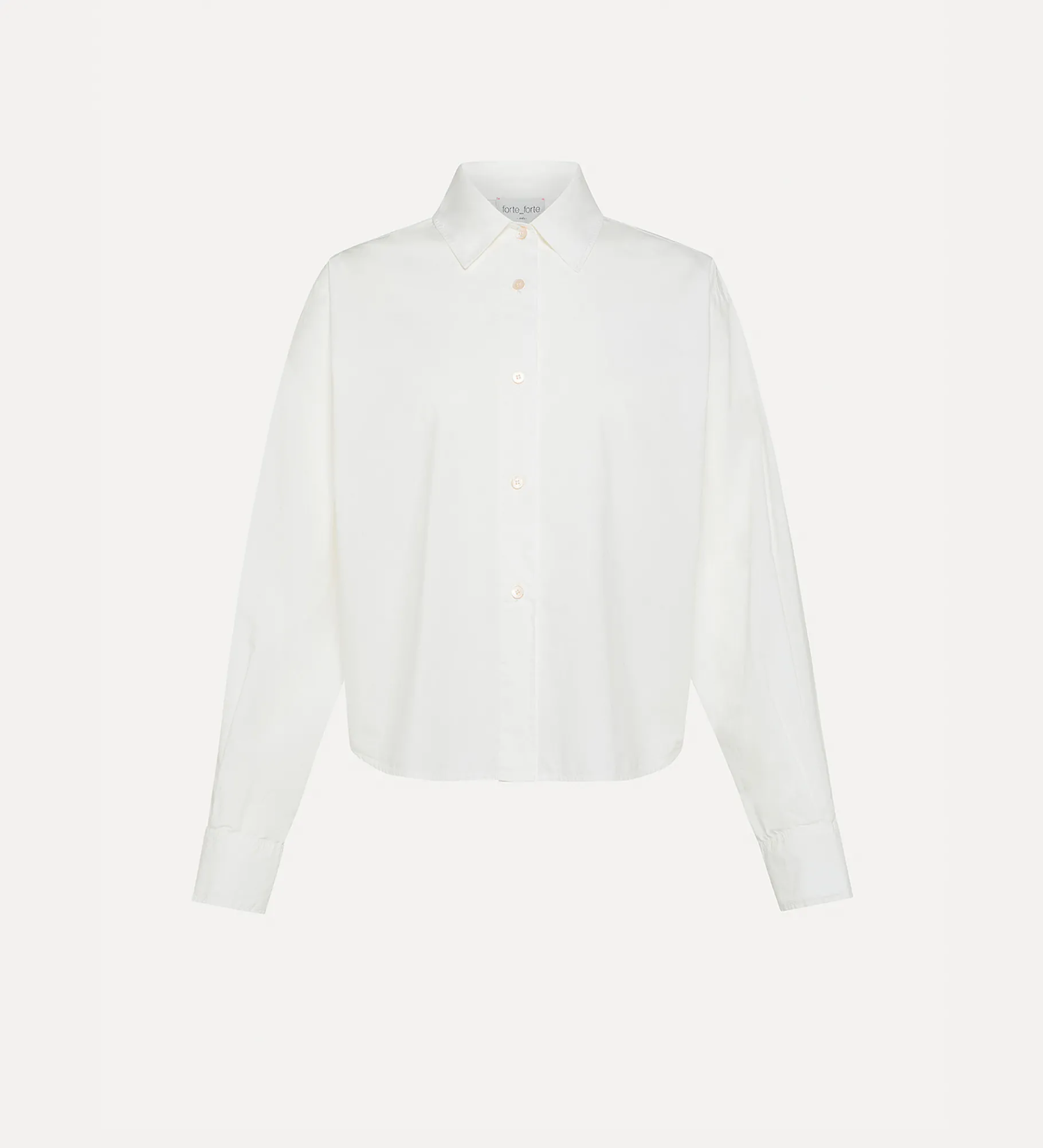 forte_forte Chemises^chemise à coupe boxy bianco