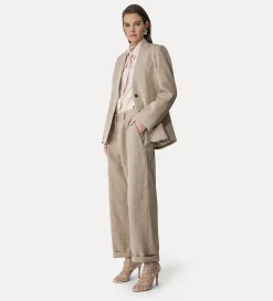 forte_forte Chemises^chemise à coupe boxy en popeline oyster