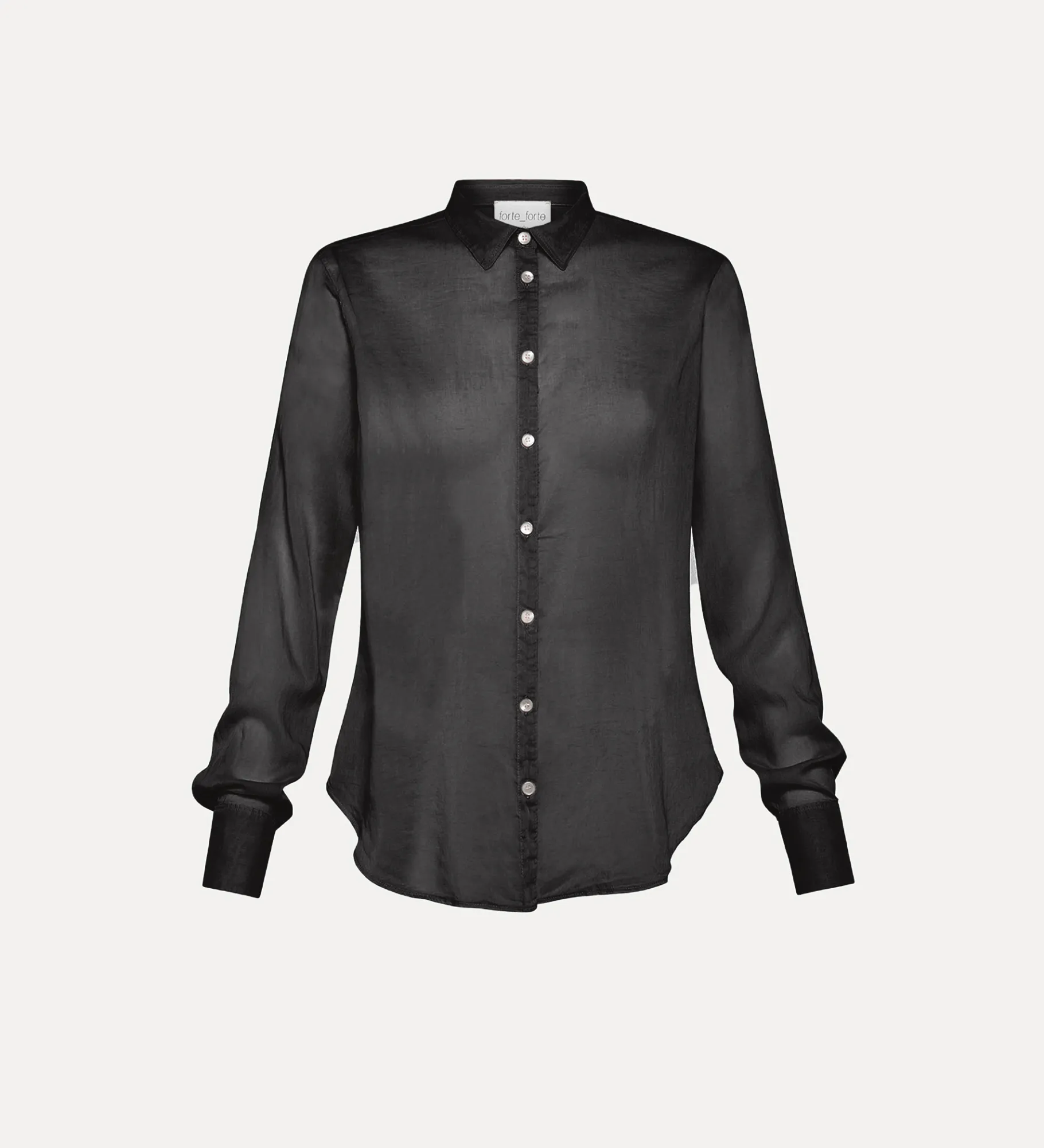 forte_forte Chemises^chemise à coupe regular nero