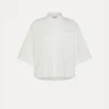 forte_forte Chemises^chemise à manches courtes en popeline bianco