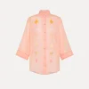 forte_forte Chemises^chemise à manches trois quarts en voile avec broderie “oniric blossom” pesco
