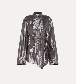 forte_forte Chemises^chemise avec nœud ombra
