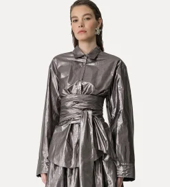 forte_forte Chemises^chemise avec nœud ombra