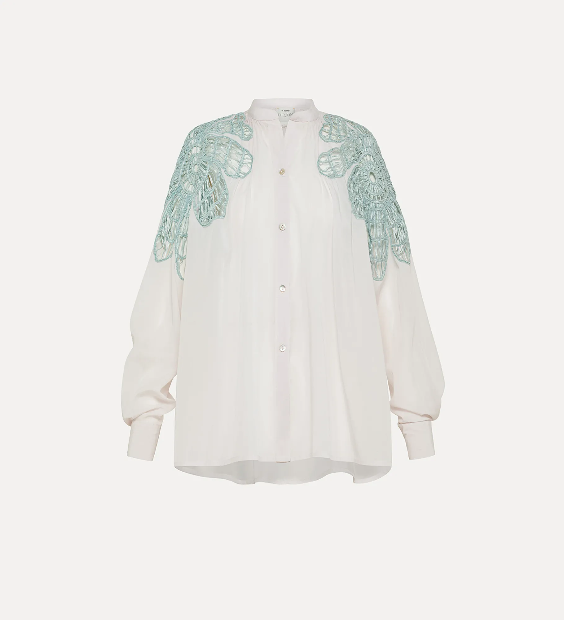 forte_forte Chemises^chemise bohème avec incrustation rugiada