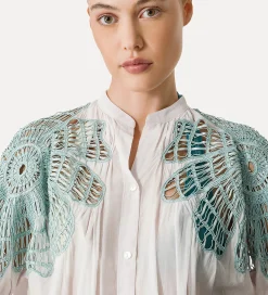 forte_forte Chemises^chemise bohème avec incrustation rugiada