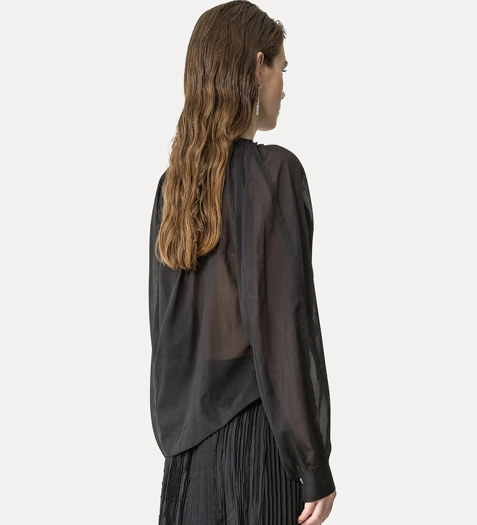 forte_forte Chemises^chemise bohème noire nero