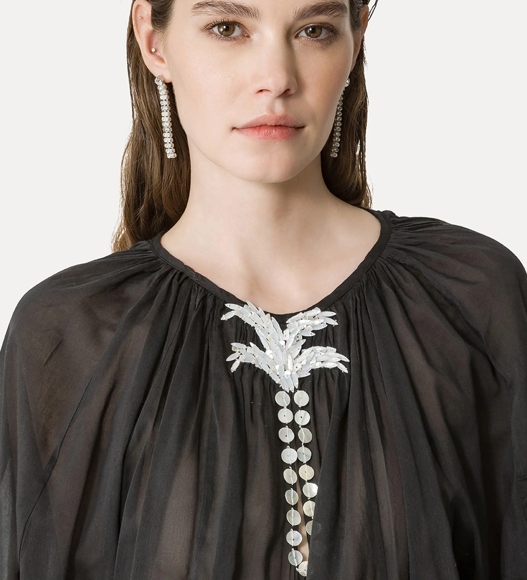 forte_forte Chemises^chemise bohème noire nero