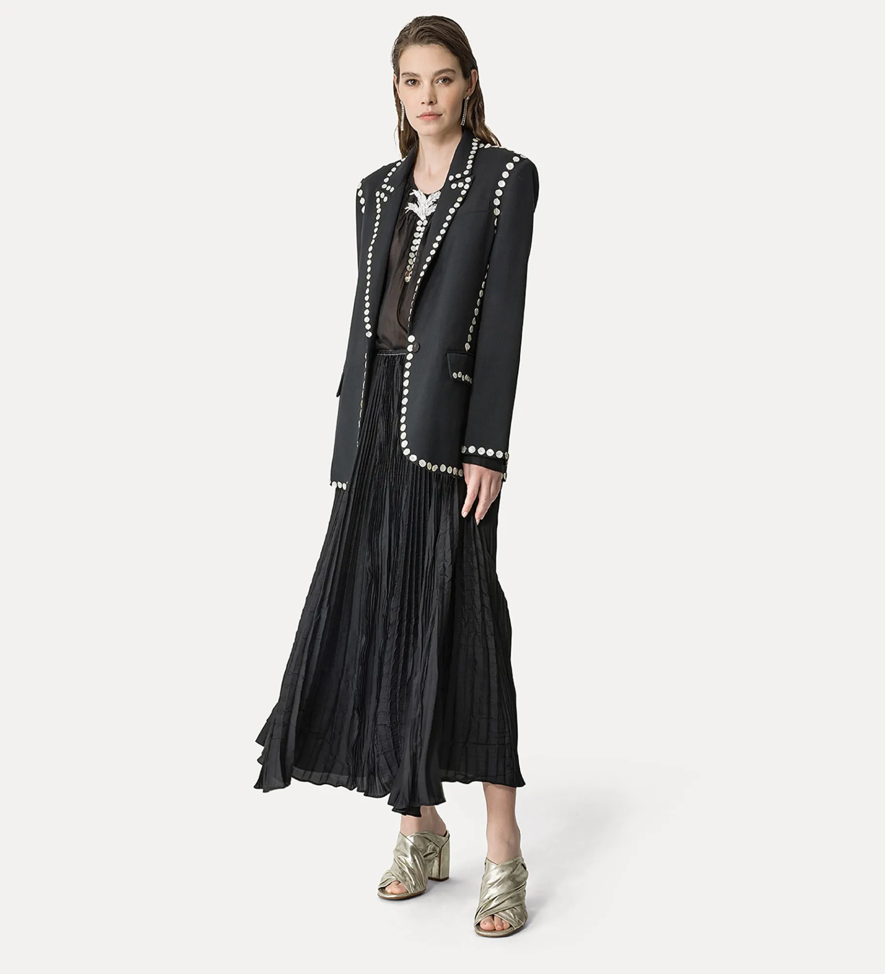 forte_forte Chemises^chemise bohème noire nero
