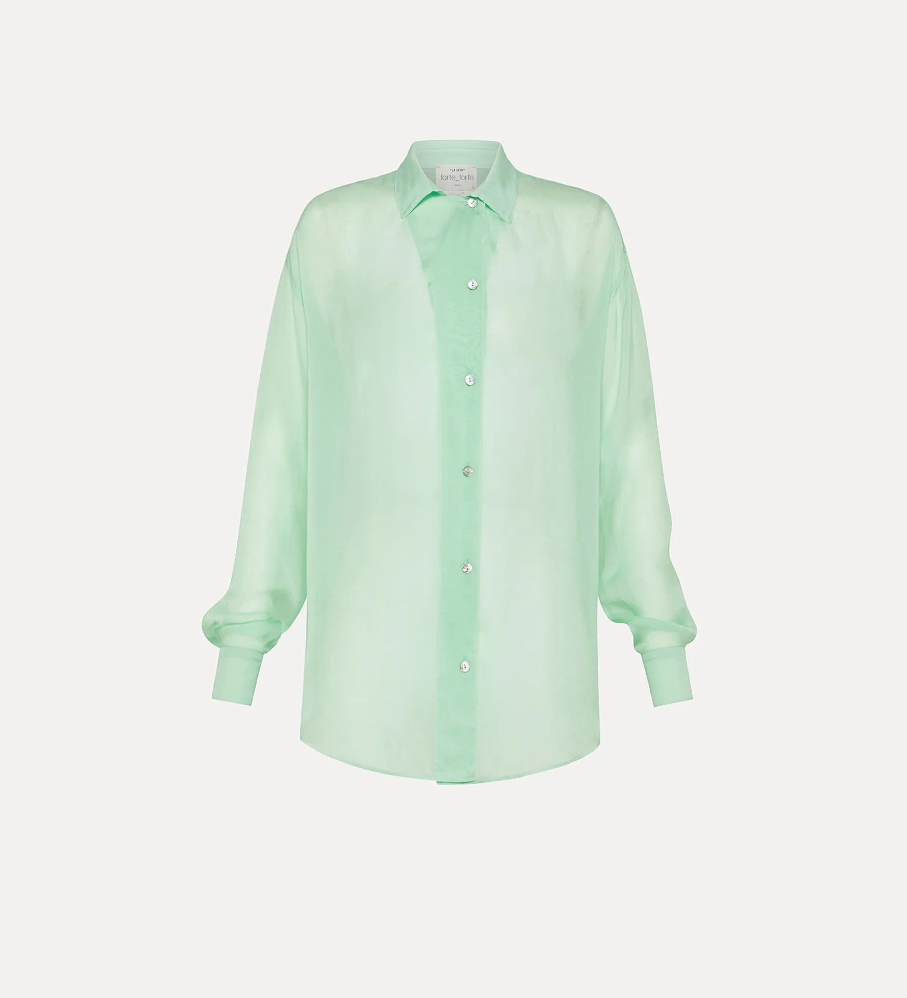 forte_forte Chemises^chemise en chiffon pour femme mint
