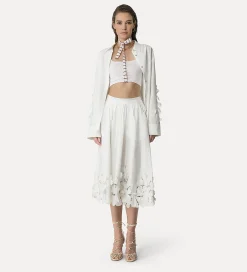 forte_forte Chemises^chemise en coton brodé bianco