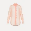 forte_forte Chemises^chemise en organza de soie pesco