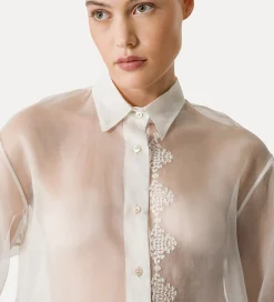 forte_forte Chemises^chemise en organza de soie giglio