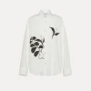 forte_forte Chemises^chemise en popeline avec broderie oyster