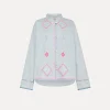 forte_forte Chemises^chemise en popeline avec broderie “oniric blossom” rugiada