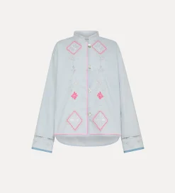 forte_forte Chemises^chemise en popeline avec broderie “oniric blossom” rugiada