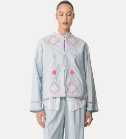 forte_forte Chemises^chemise en popeline avec broderie “oniric blossom” rugiada