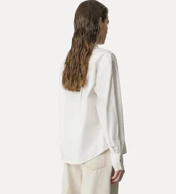 forte_forte Chemises^chemise en popeline avec broderie oyster