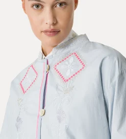 forte_forte Chemises^chemise en popeline avec broderie “oniric blossom” rugiada