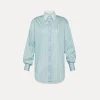 forte_forte Chemises^chemise en satin à rayures nuage